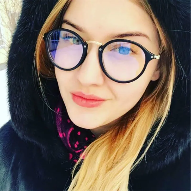 Прозрачная ретро оправа для женских очков модная мужская 2019 круглые прозрачные