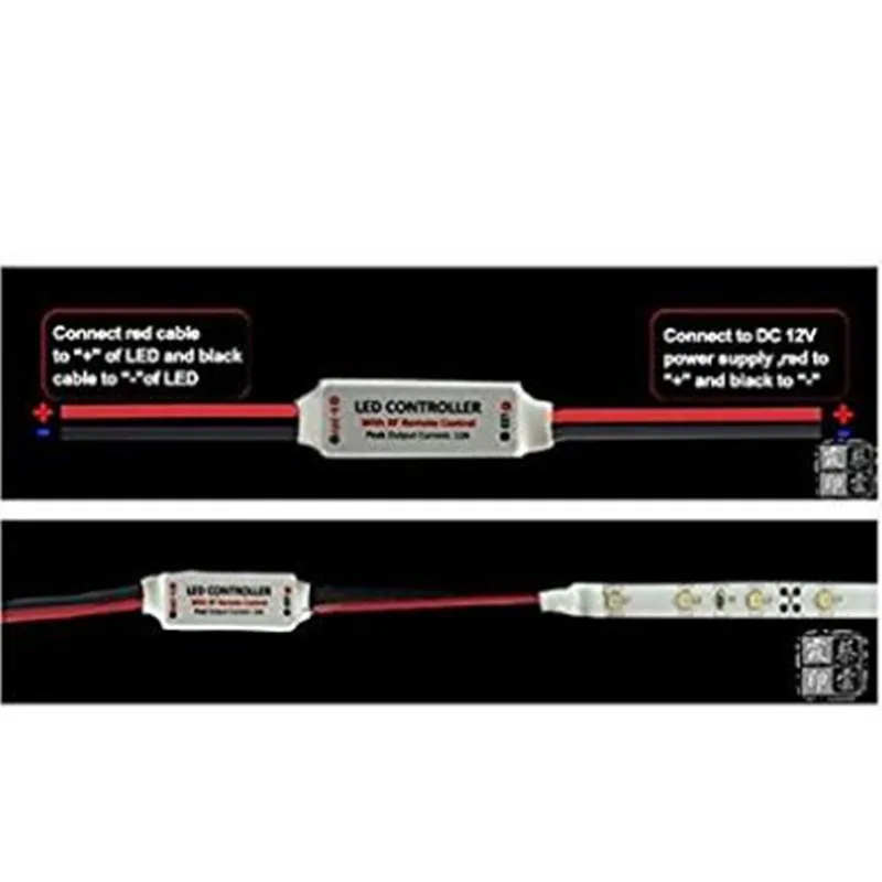 RF беспроводной светодио дный led управление ler DC5V-24V 12A Диммер один цвет полосы света 3528/5050SMD светодиодные ленты