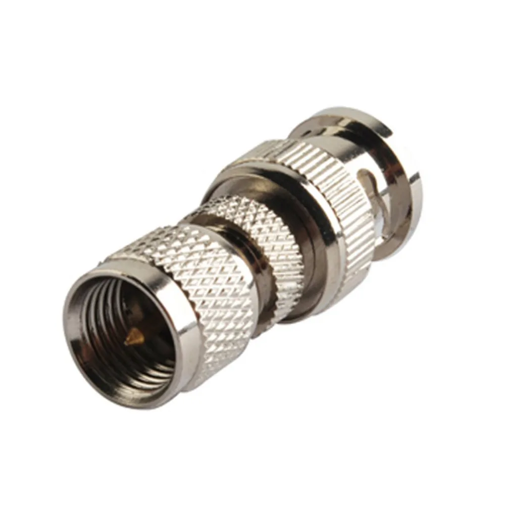 BNC Mini UHF RF Terminal Copper Alloy Connector Adapter BNC Male Plug