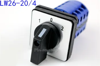

Cam switch LW26-20/4 manual electrical changeover rotary switch 20A 4 poles 690V DC voltage silver contact high quality