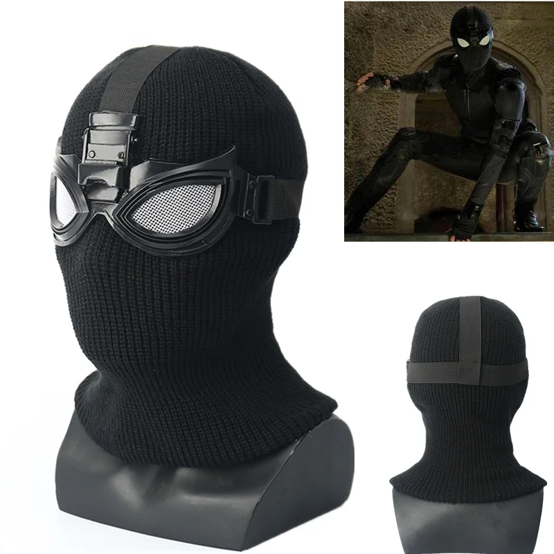 

Spider-Man: Far From Home Stealth Suit Superhero Spiderman Cosplay Mask Prop Helmet