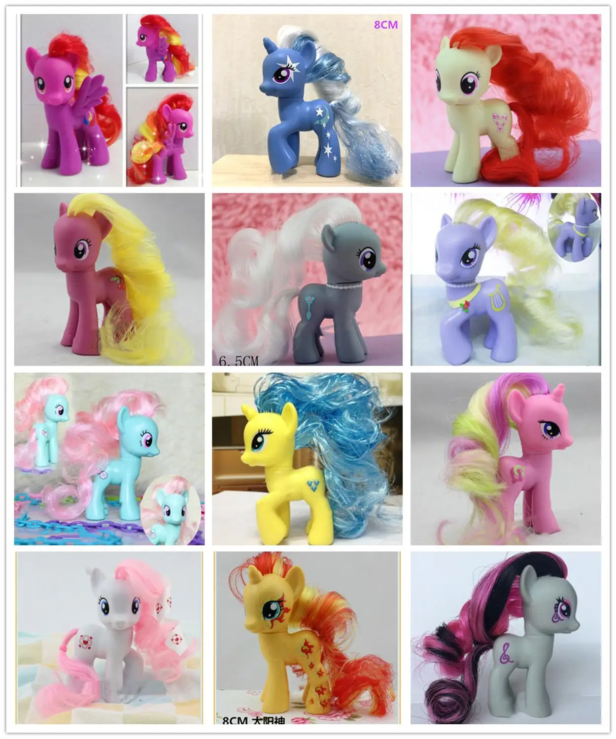 

new rare horse toy doll Girl ornaments full set soft horse Figure Doll Christmas birthday girl gift toys