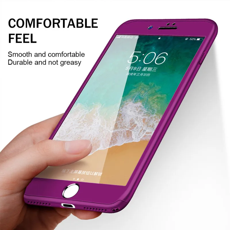 ZNP 360 de la caja del teléfono protector 8 7 para iPhone 6 Plus 6 s 5 caso 5S SE X 10 funda completa para iPhone XR Xs Max X ZNP 360 de la caja del teléfono protector 8 7 para iPhone 6 Plus 6 s 5 caso 5S SE X 10 funda completa para iPhone XR Xs Max X