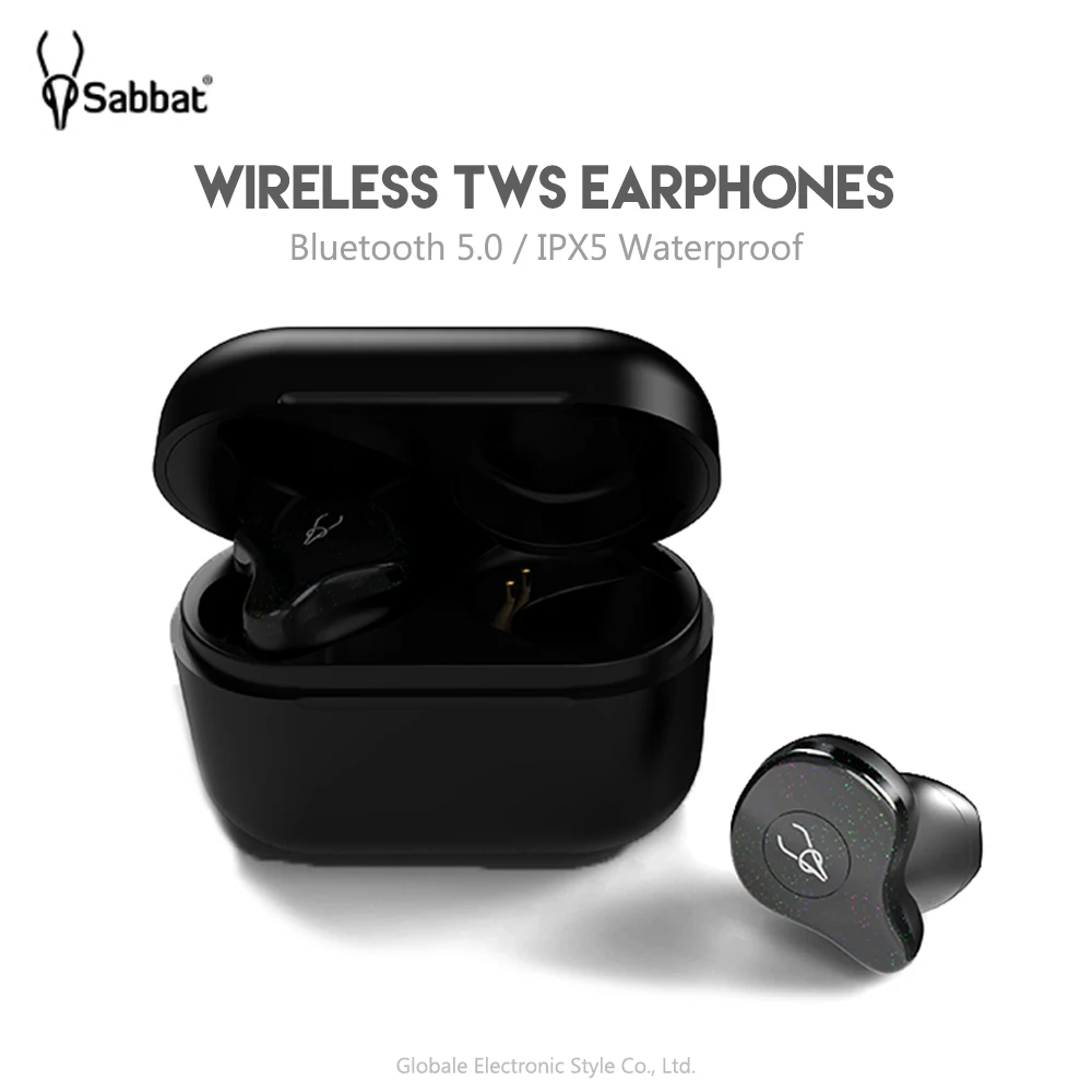 

Original Sabbat X12 Pro Wireless Bluetooth Earphones Waterproof IPX5 Earbuds with Microphone Charging Base