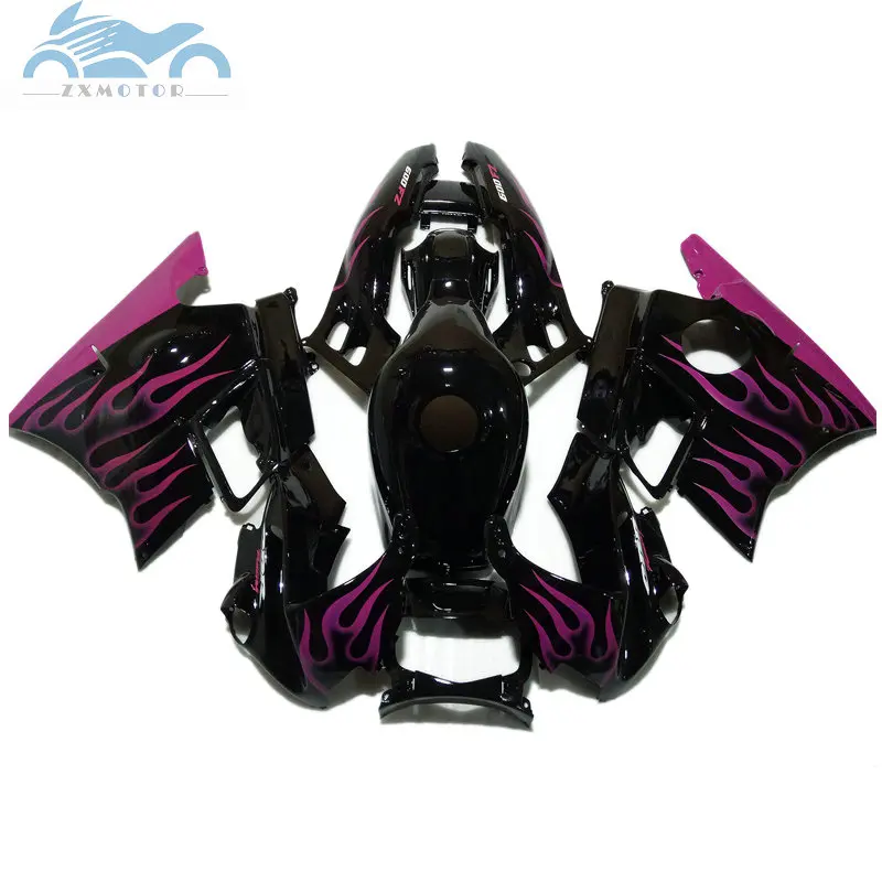 

Bodyworks for HONDA CBR 600 F2 fairing kit 1991 1992 1993 1994 motorcycle fairings purple flamess road CBR600 F2 91 93 94 SZ26