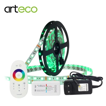 

DC12V LED Strip SET 5M 60LEDs/m IP20 Waterproof RGB LED Strip + 2.4G RF Wireless LED Controller + 12V 3A EU/US Power Adapter