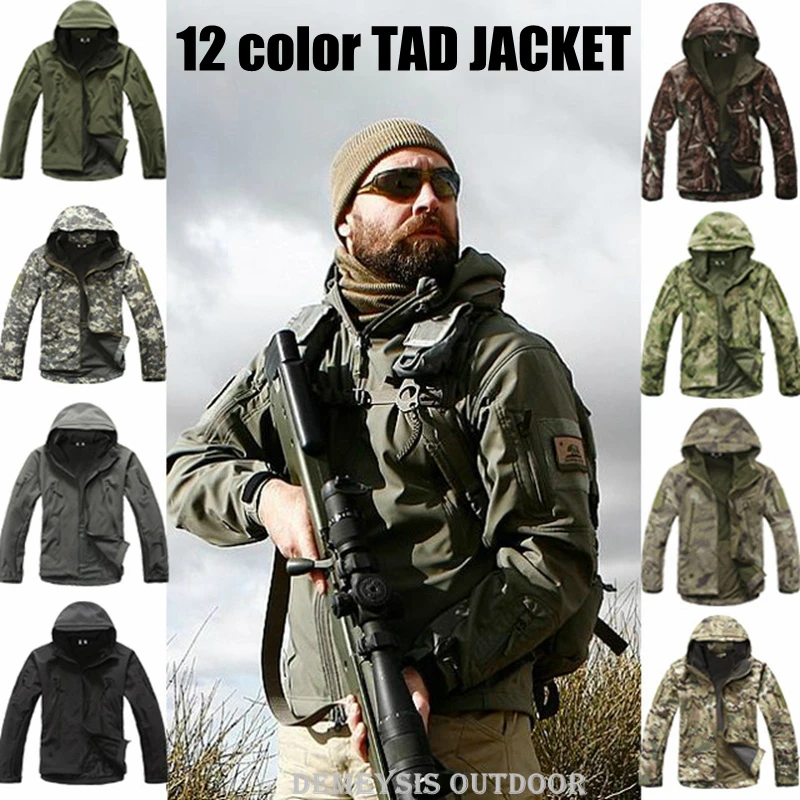 T A D Shark Skin Softshell Jacket Men Tactical Jacket Waterproof Windproof Hunting Military Jacket Pants T A D Shark Skin Softshell Jacket Men Tactical Jacket Waterproof Windproof Hunting Military Jacket Pants