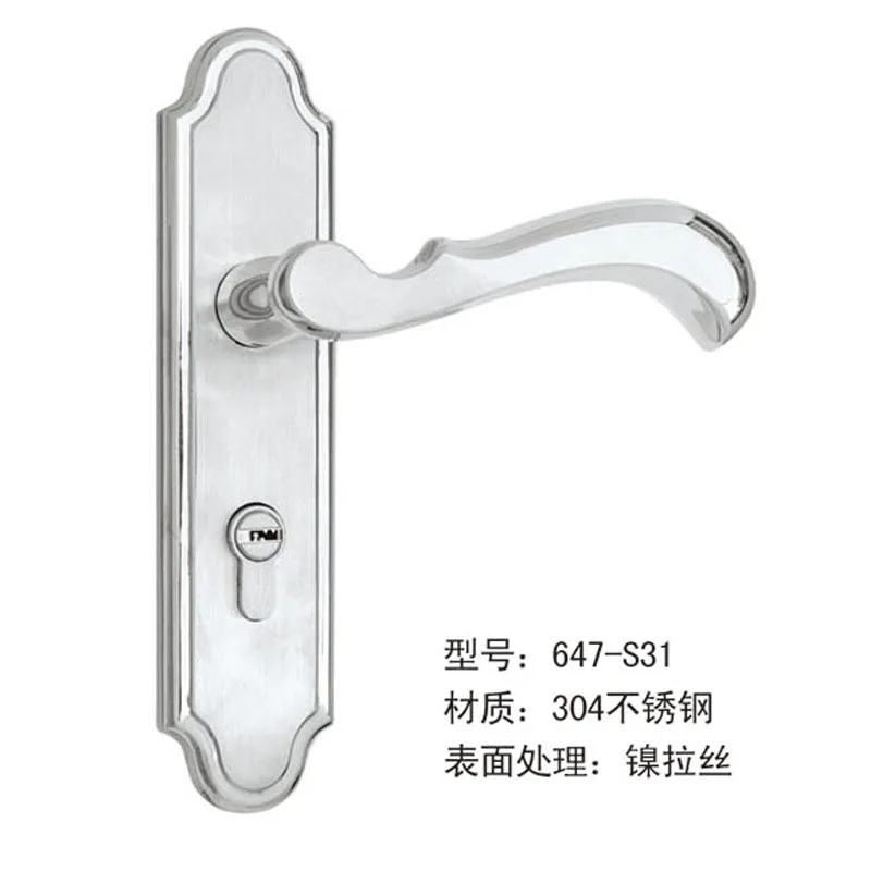 

2018 Top Fashion Cadeado Free Shipping Factory Direct Sale 304 Stainless Steel Door Lock High-grade Indoor Hardware 647-31