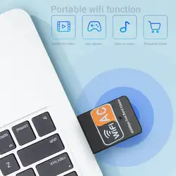 Беспроводной USB WiFi адаптер 600 Мбит/с антенна Wi-Fi PC сетевая карта 2,4 + 5 ГГц двухдиапазонный USB LAN Ethernet приемник 802.11ac/a/b/g/n