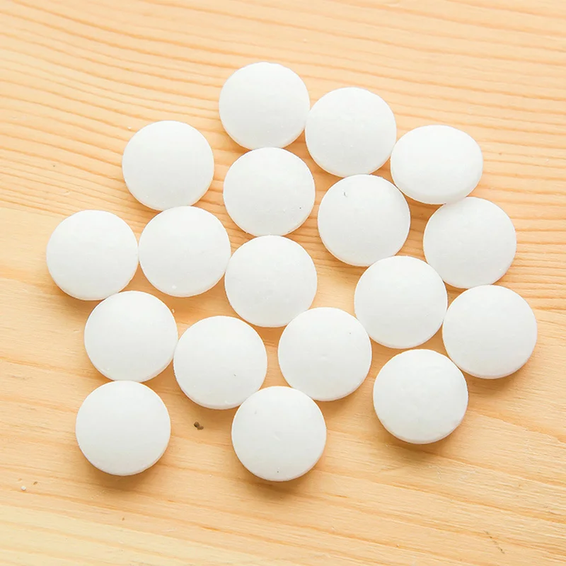 

20pcs/bag Moth-proofing Home Mouldproof Naphthalene Mothball Natural Camphor Ball Wardrobe Shoe Odor Removal Insect-resistant