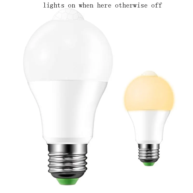 ZINOU E27 85 265 volts light sense infrared sensor bulb 270 degree