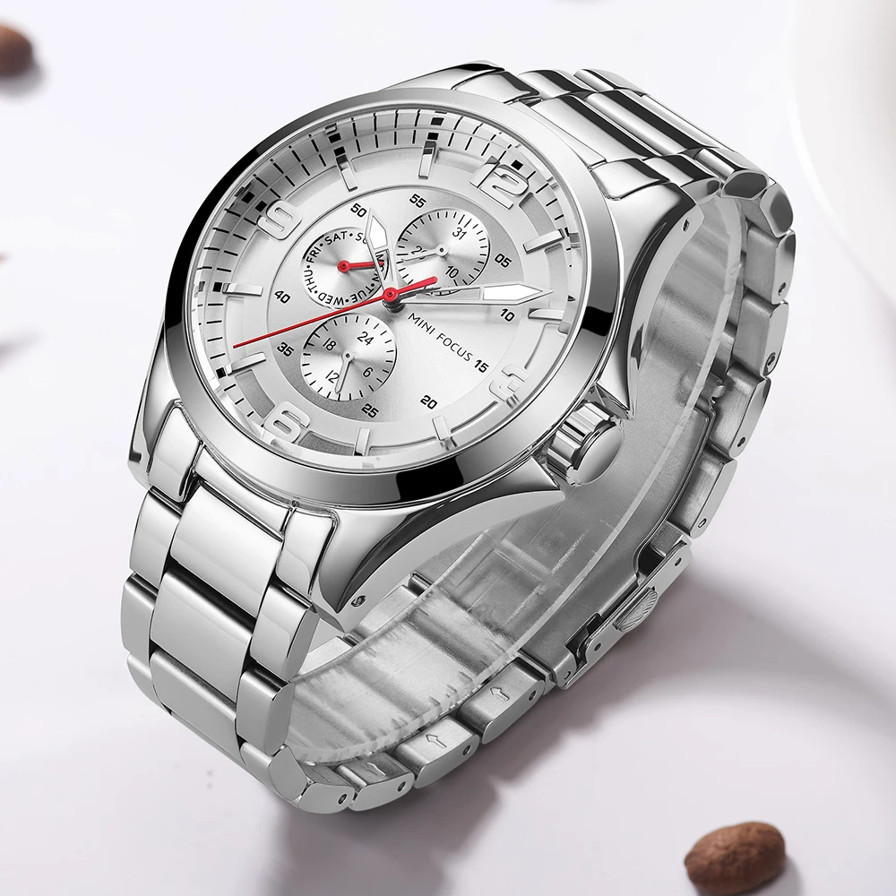 

MINI FOCUS 2019 New Fashion Mens Watches Top Brand Luxury Sport Quartz Watch Waterproof Business Chronograph Relogio Masculino