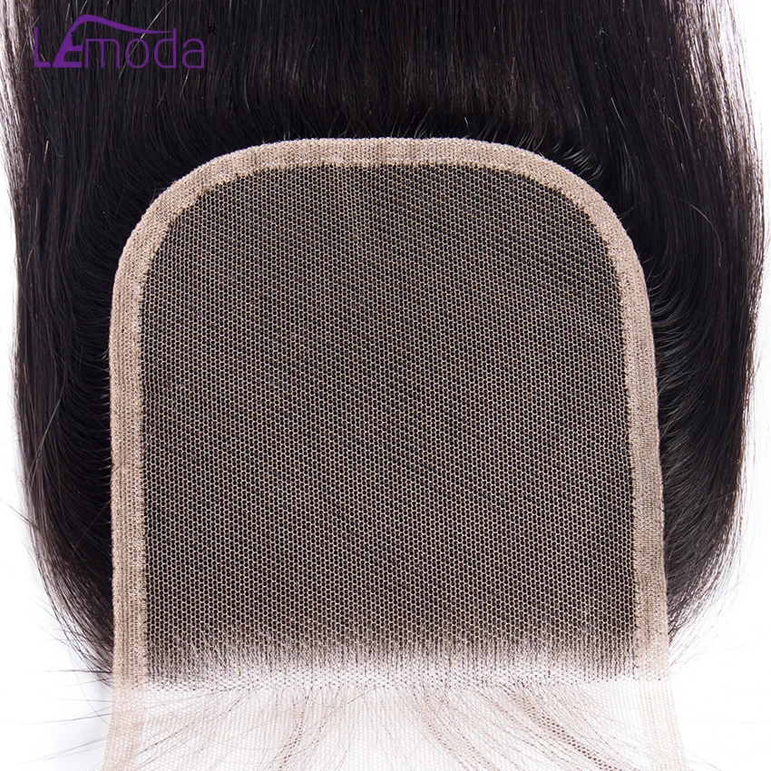 Lemoda 4x4 Lace Closure Brazilian  Human Hair Natural Color Closure Straight Remy Hair Extensions 8-20 Inch Free Shipping  (4)