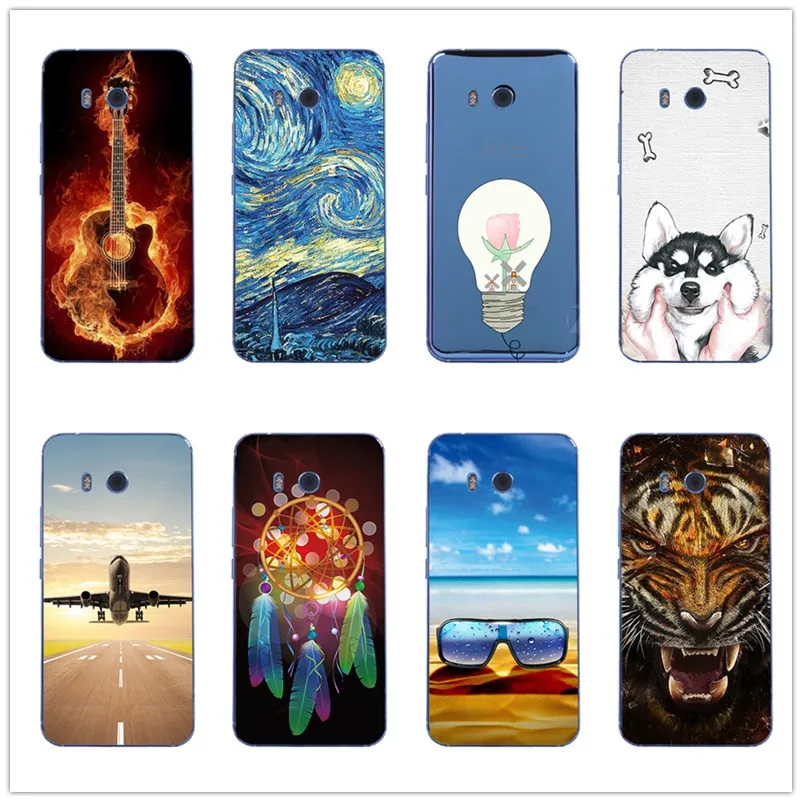 

Coque For HTC U11 U11Lite U11 Plus U Ultra Case Soft TPU Clear Cover For HTC Desire 12 Plus Cute Cartoon Animal Floral Fundas