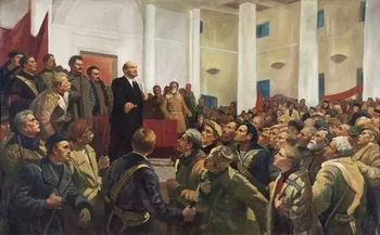 

wholesale oil painting # Good quality painting# Russian leader Vladimir Lenin the October Revolution painting on canvas #24 "