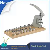 5500-A Watch Press Tools Kit,25 pcs Normal Tapered Dies Universal TableTop Watch Crystal Press Machine