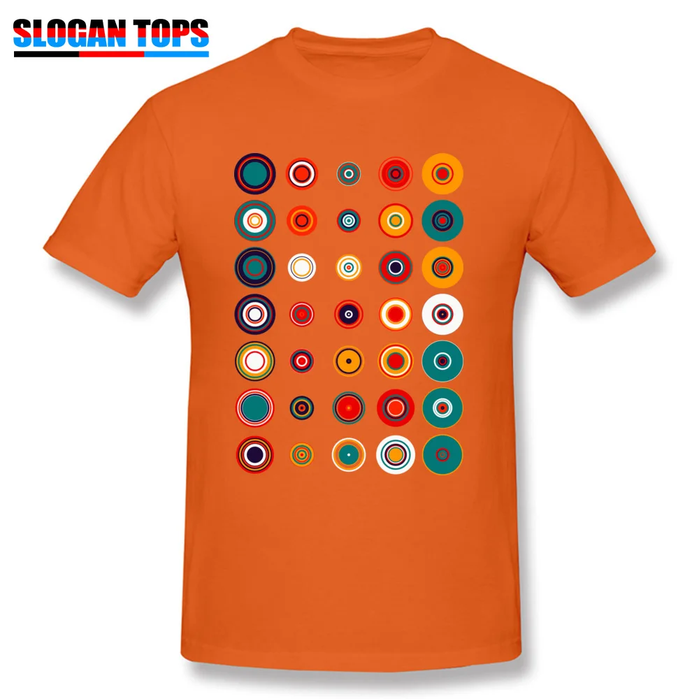 Concentric Crew Neck T-Shirt Summer Fall T Shirt Short Sleeve Prevailing All Cotton Family Tops T Shirt Camisa Man Concentric orange
