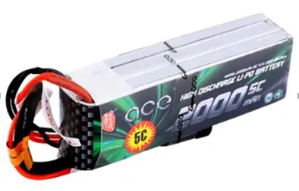 

ACE 2000mAh 5C 11.1V 3S1P 22*30*94mm 128g lipo battery for RC models FPV drones