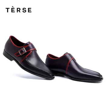 

TERSE 2018 New Men`s Shoes Mixed Color Oxfords Shoes Handmade Genuine Leather Luxury Shoes For Causal Dressing 15770-39