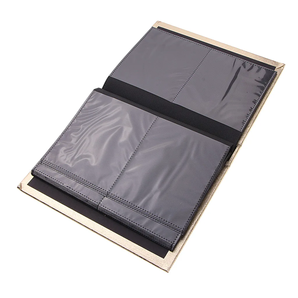 Transparent Page Photo Album -Sticker Holder –Scrapbook- Picture Display Book 30 Pages /120pcs Capacity –PU Leather Cover