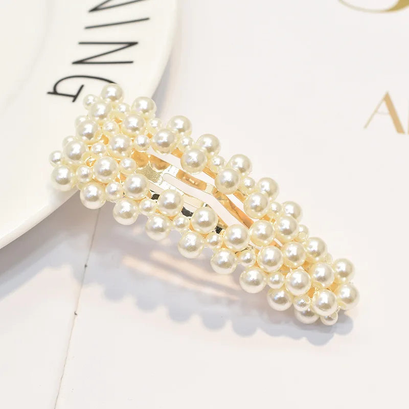 New Fashion Women Pearl Hair Clip Barrette Beautiful Hairpins Hair Styling Tools Accessories Hair Clip Crystal Elegant Hairpin New Fashion Women Pearl Hair Clip Barrette Beautiful Hairpins Hair Styling Tools Accessories Hair Clip Crystal Elegant Hairpin