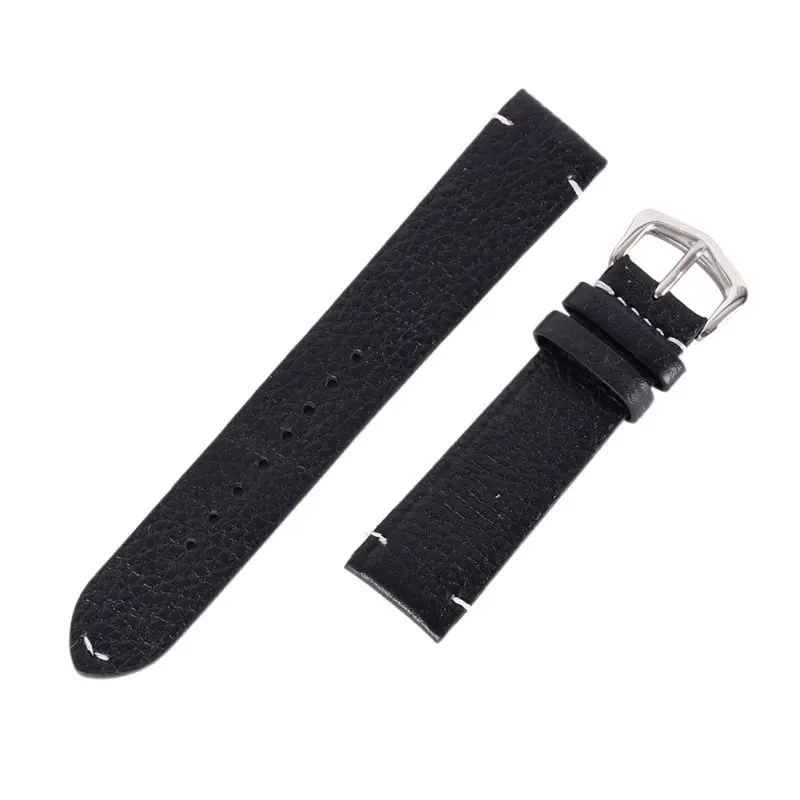 

Men Women Vintage Style Faux Leather Watch Strap Band Buckle Belt 18mm 20mm 22mm