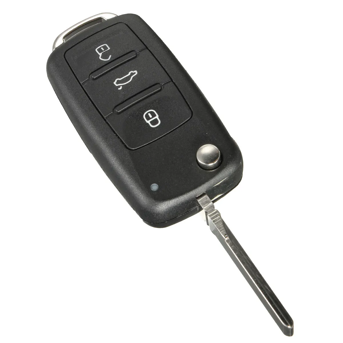 

3 Button Remote Key FOB Shell Case Uncut Blade For VW /POlO /GOLF VI Touareg MK6