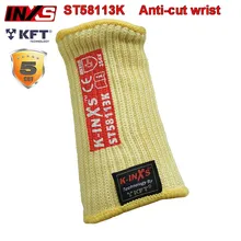 Безопасность INXS уровень 5 анти-срезанный запястье высокая термостойкость 100 градусов запястье манжеты EN407/EN388 уровень анти-срезанный запястье