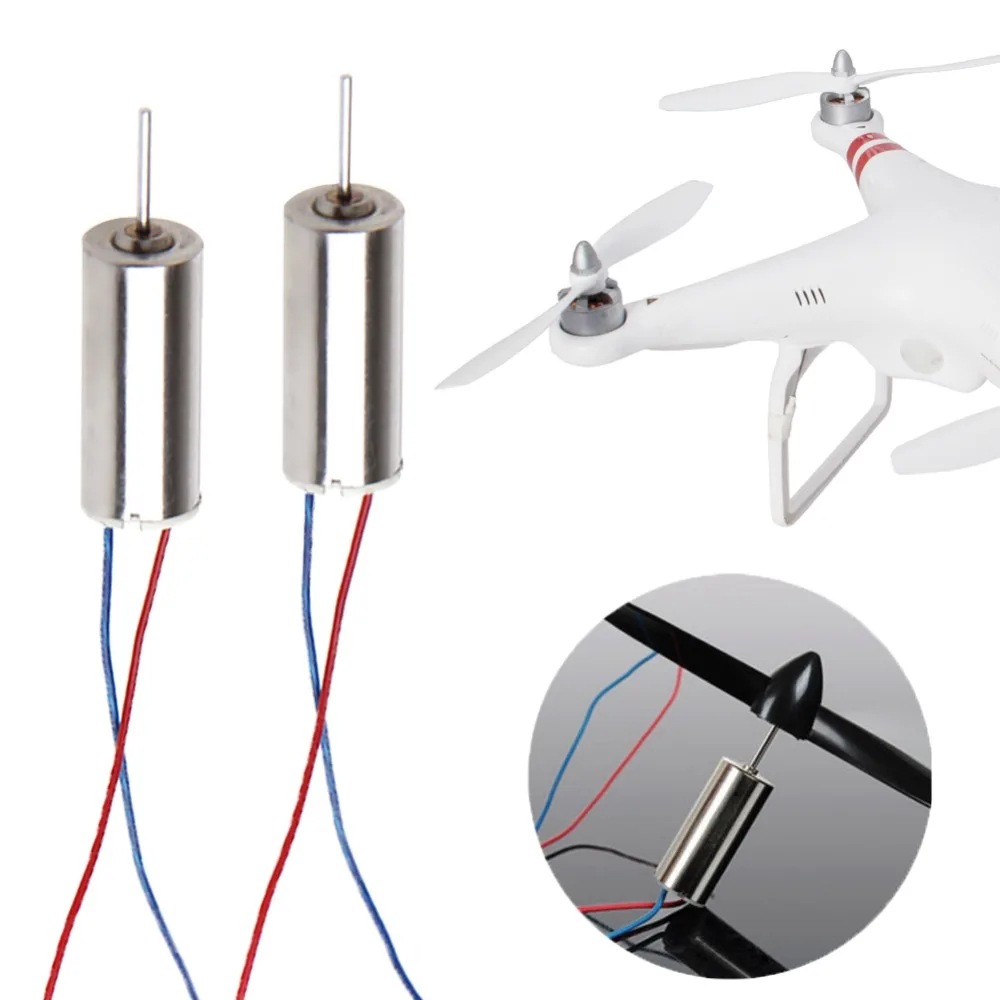 

2Pcs DC 3.7V DIY 50000RPM 716 Hollow Cup Motor Coreless Motor for RC Model Toy