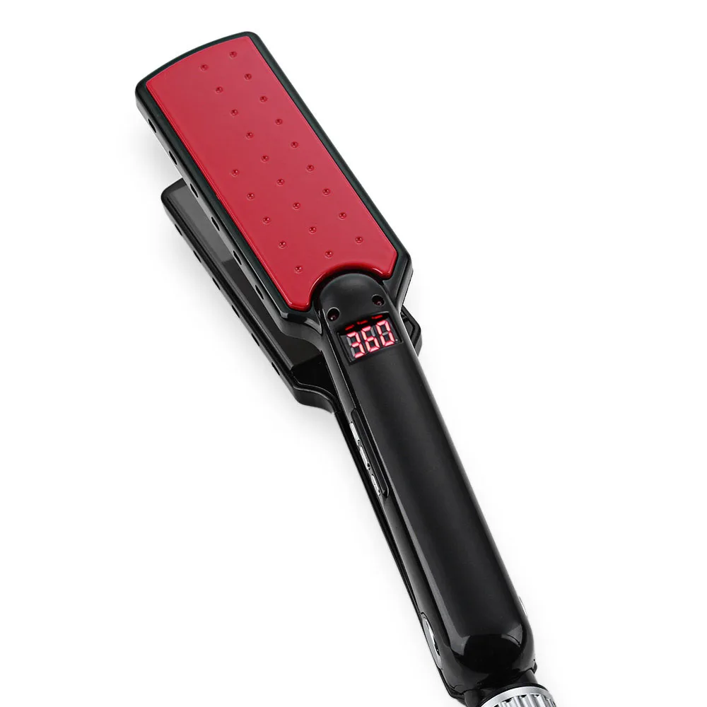 

Ultrathin Professional Hair Straightener Flat Iron Straightening Tourmaline Ceramic Heating Plate LED Display Styling Tools