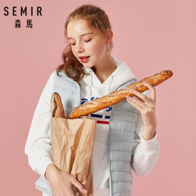 SEMIR Women Packable Quilted Lightweight Down Vest with Zip Pocket Light Puffer Stand-up Collar Vest Chinlon Lined with Zip SEMIR Women Packable Quilted Lightweight Down Vest with Zip Pocket Light Puffer Stand-up Collar Vest Chinlon Lined with Zip