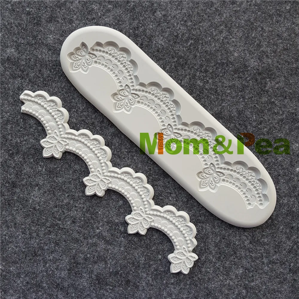Мама и горох HX501-5,, граница, силиконовая форма для украшения торта, помадка, торт, 3D форма для мыла, пищевая форма