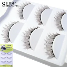 3 пары натуральных накладных ресниц, мягкие ресницы, 10 мм, вытянутые ресницы для наращивания ресниц, макияж, искусственные 3d ресницы для макияжа, 809