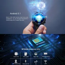 Bluetooth 4.0 Smart Watch Android 5.1, 1GB ROM, 16GB