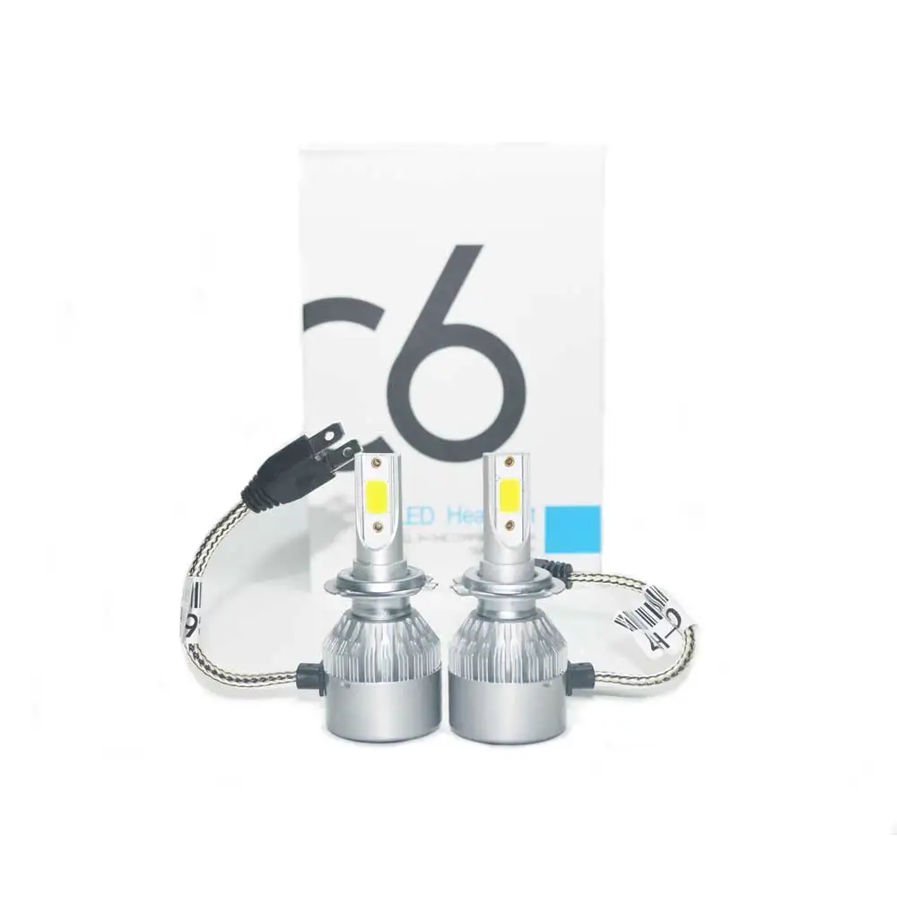 VehiGo 72W COB H7 H1 H4 H3 H11 H8 9005 9006 9007 9012 880 C6 LED
