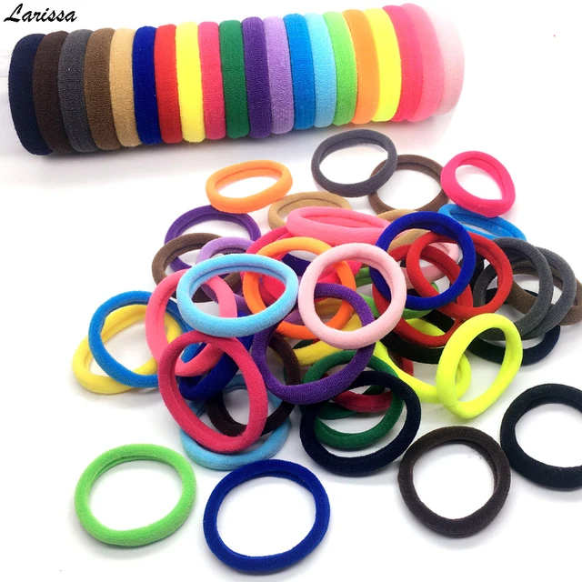 Buy Larissa 100Pcs Seamless Towel hair ring children