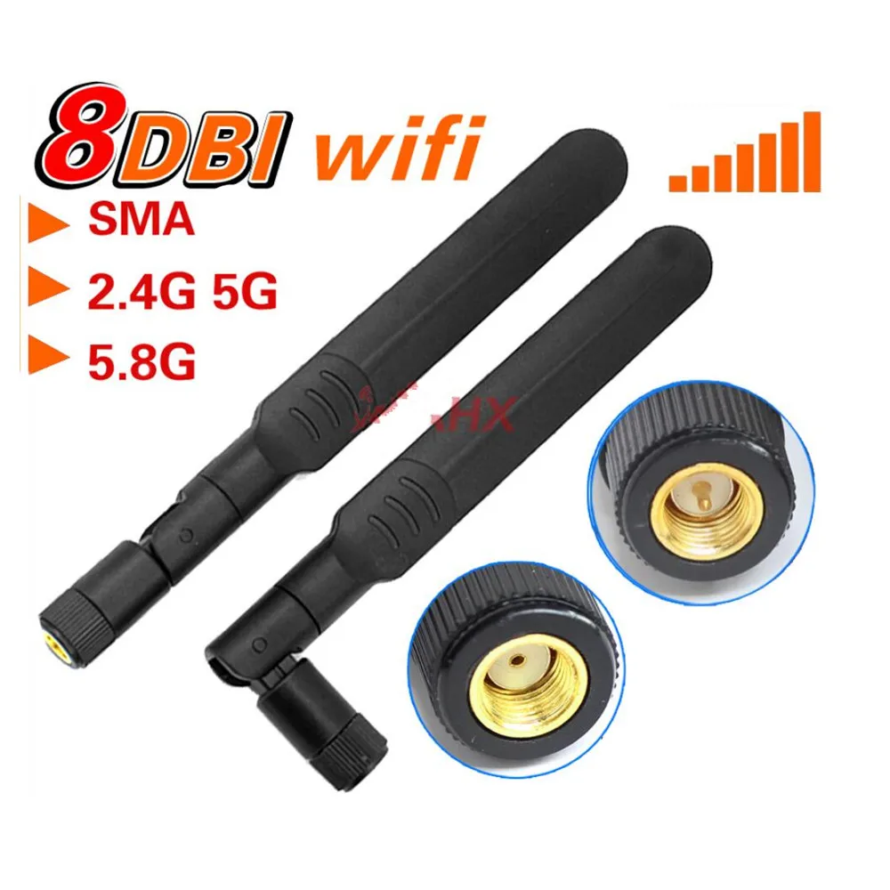 

2.4g 5g 5.8g dual frequency high gain AP antenna 5db white dual frequency high gain omnidirectional flat paddle type