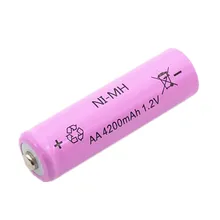 10X 4200mAh Ni-MH AA Battery NI-MH 1.2V Neutral AA rechargeable battery batteries Free shipping