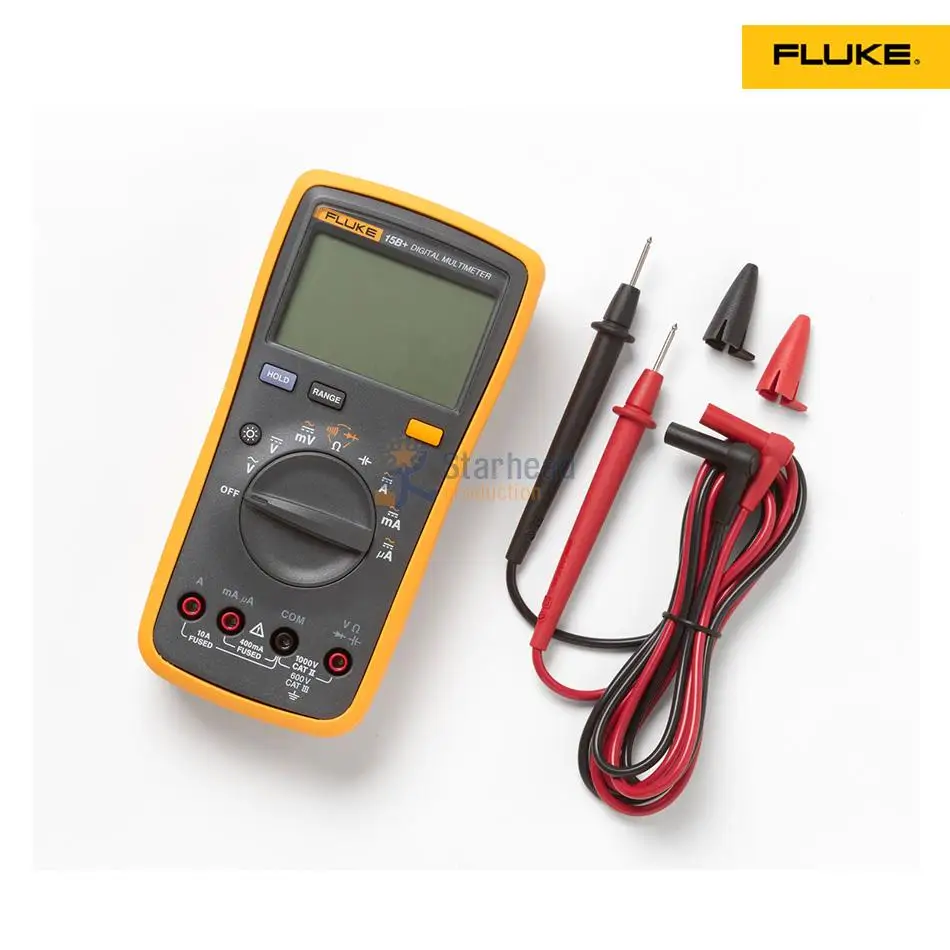 Новый обновленный Цифровой мультиметр FLUKE 15B + F15B от 100 мкФ Ф до 1000 большой ЖК