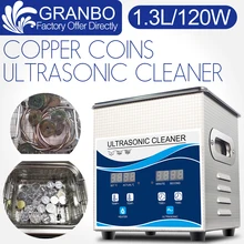 Ultrasonic Coin Cleaner 1.3L 120W Cleaning Machine for Old Coins Roman Coins metal detecting copper Gold coins