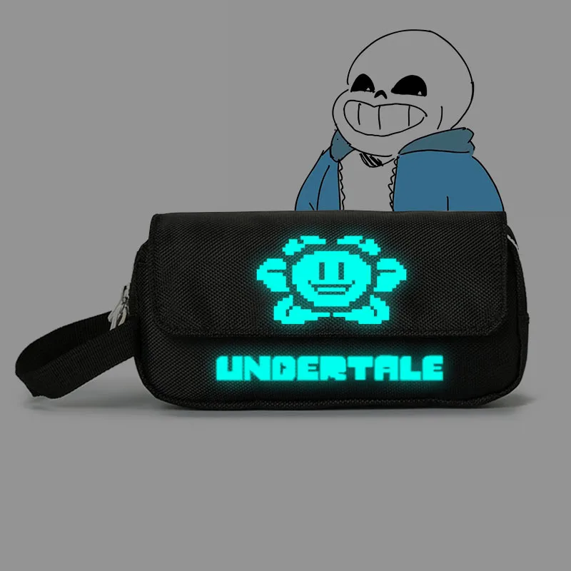 Игра Undertale Frisk Sans Скелет принт канцелярские принадлежности Sotrage сумка ручка чехол большой холщовый чехол для карандашей школьные сумки органайзер для путешествий - Цвет: 10