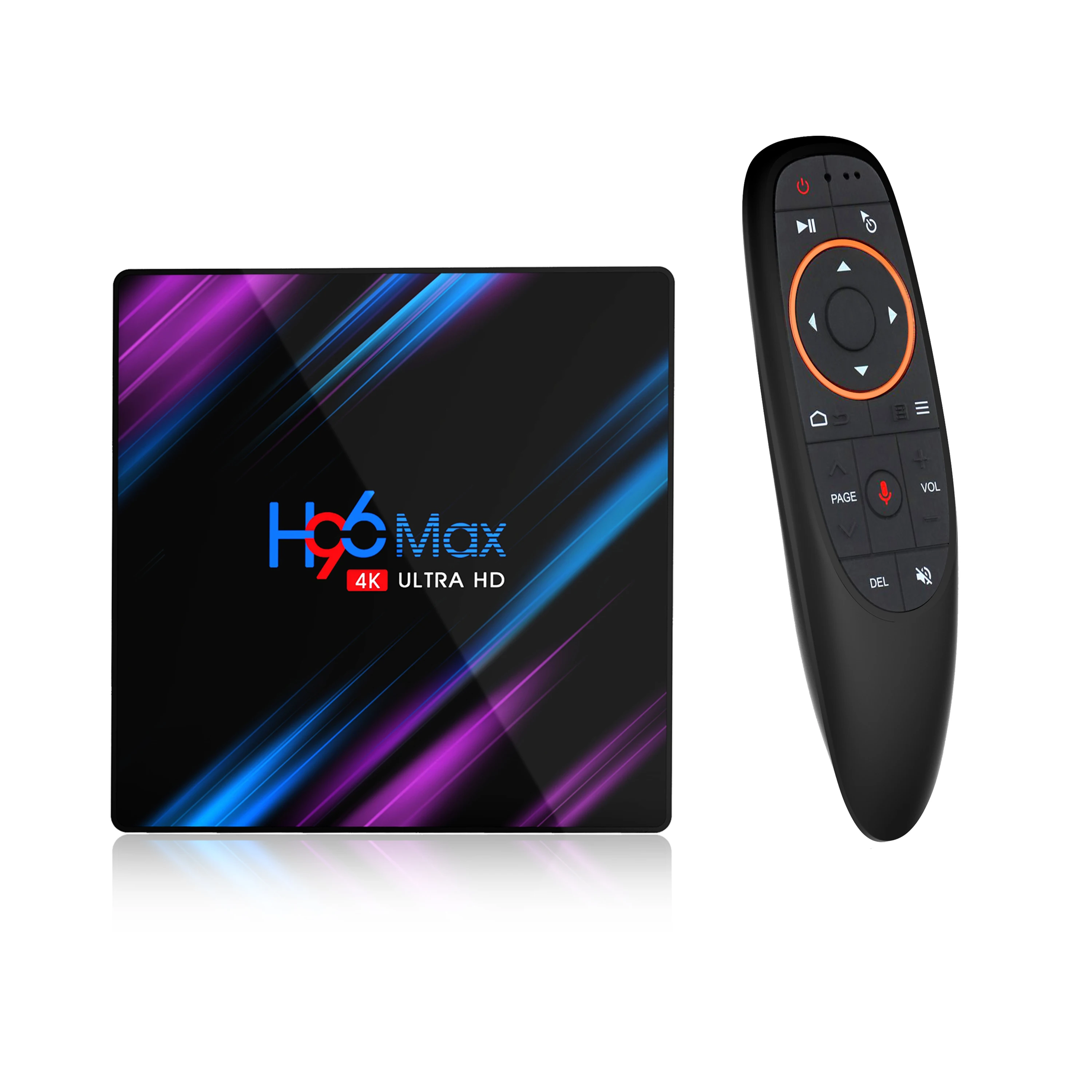 

H96 Max 3318 ATV LED Display Android 9.0 TV Box 2.4G/5G Wifi RK3318 Quad Core BT 4.0 TV Set Box H96Max 2G 16G/4G 32G/4G 64G