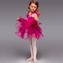 Продвижение тренировочная одежда для занятий гимнастикой для девочек одинарный, сетчатый балетные костюмы для девочек танцевальные костюмы театральный костюм