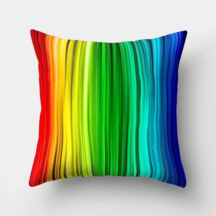 Креативный чехол для подушки цвета радуги, 3d Волшебные наволочки, декоративные наволочки для дома, домашний текстиль, cojine almofada