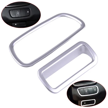 

CITALL 2pcs/set Chrome Plated Interior Center Console Control Switch Cover Trim Fit for Kia Sorento UM 2016 2017 2018 2019