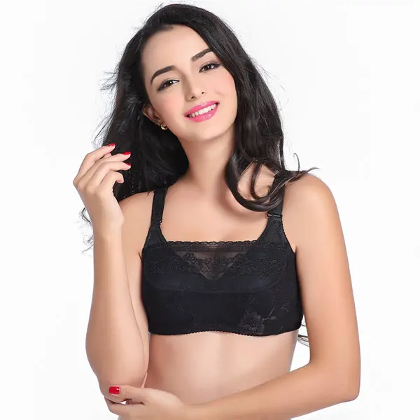 

Size 75-95ABC Silicone Breast Form Bra Designed with Pockets Bra for Artificial Prosthesis Breast Cancer Women