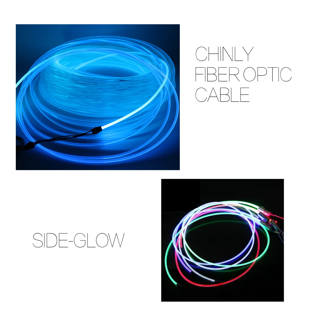 50meters 5.0mm side glow fiber optic lighting for car light home decoration-in Optic Fiber Lights from Lights & Lighting on Aliexpress.com | Alibaba Group