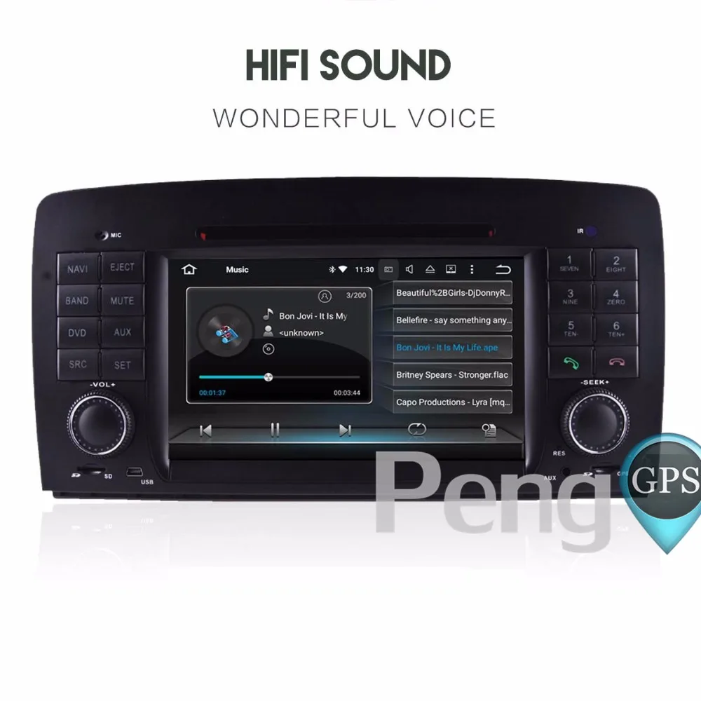 Cheap Octa Core 7 CD DVD Player 7 Inch 2 Din Stereo Android 8.0 Car Radio for Benz R W251 2006-2012 GPS Navigation Autoradio Headunit 3
