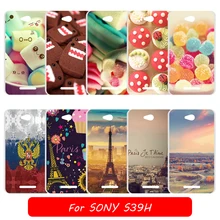DIY Colorful Back Cover for Sony Xperia S39H S 39H Painting Protective Case for Sony C 2304 2305 Cell Phone Case Cape Fundas Bag