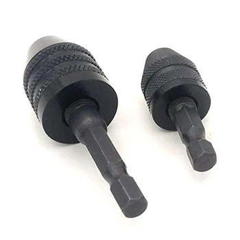 

1/4 Inch Hex Shank Keyless Drill Chuck Quick Change Adapter Converter Drill Adapter (0.3-6.5mm 0.3-3.6mm)
